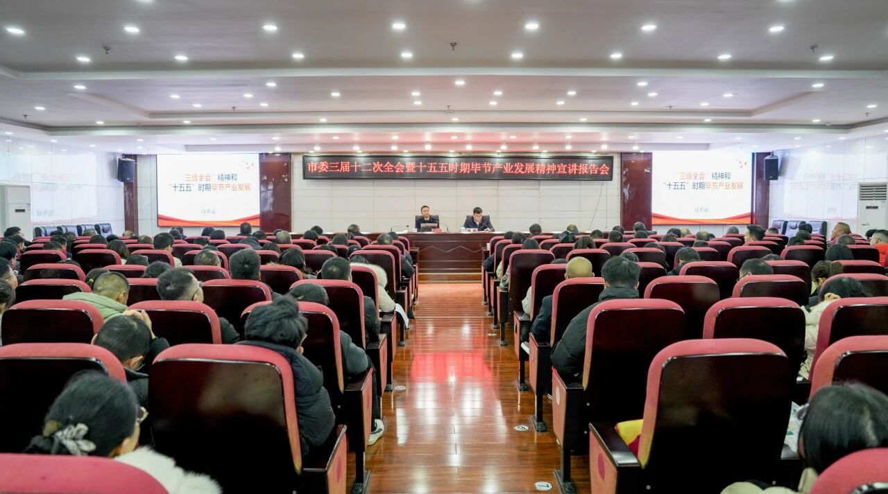            市委副秘書長、市委政研室主任陸有斌為我院教職工作市委三屆十二次全會暨“十五五”時期畢節(jié)產(chǎn)業(yè)發(fā)展精神宣講